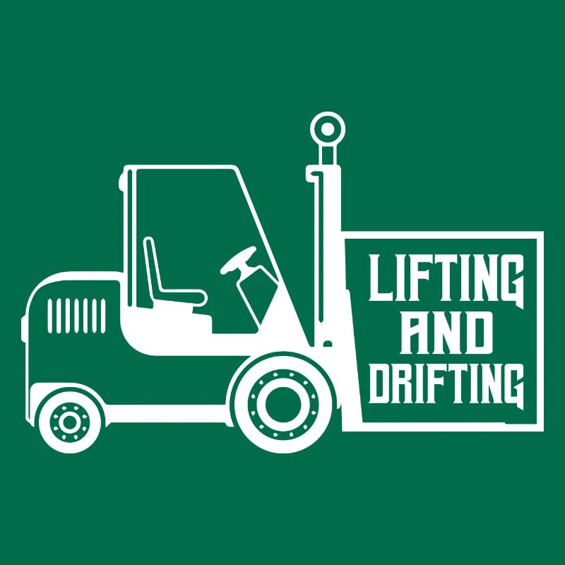 Lifting And Drifting Forklift Forklifter Operator