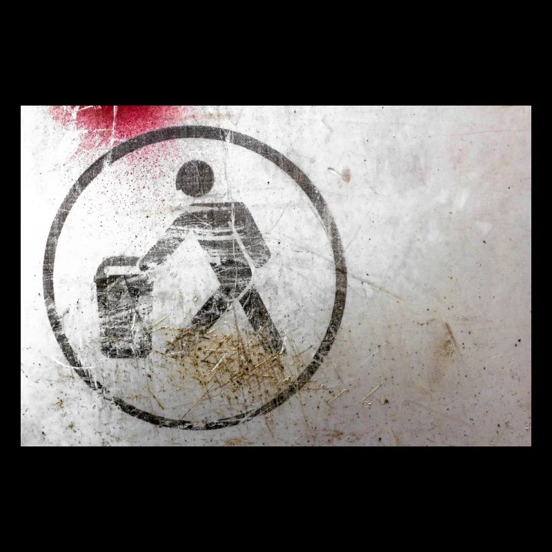 Throwing trash