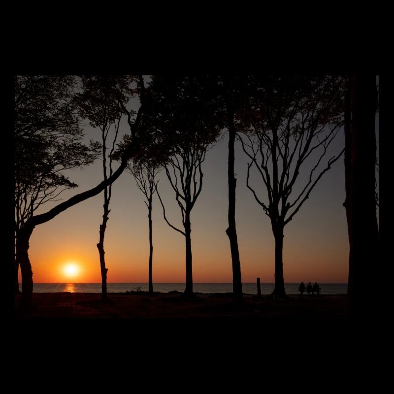 Coucher de soleil sur la mer Baltique
