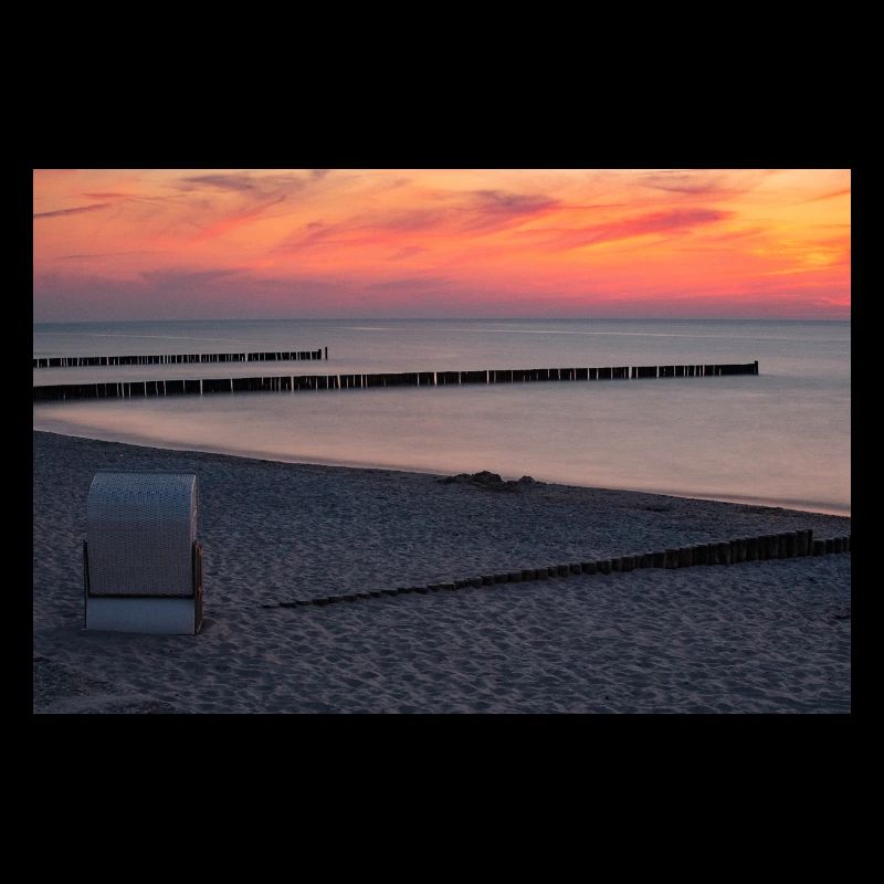 Coucher de soleil sur la mer Baltique