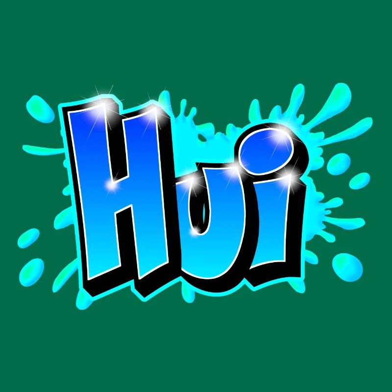 Graffiti "Hui" printable on any medium!