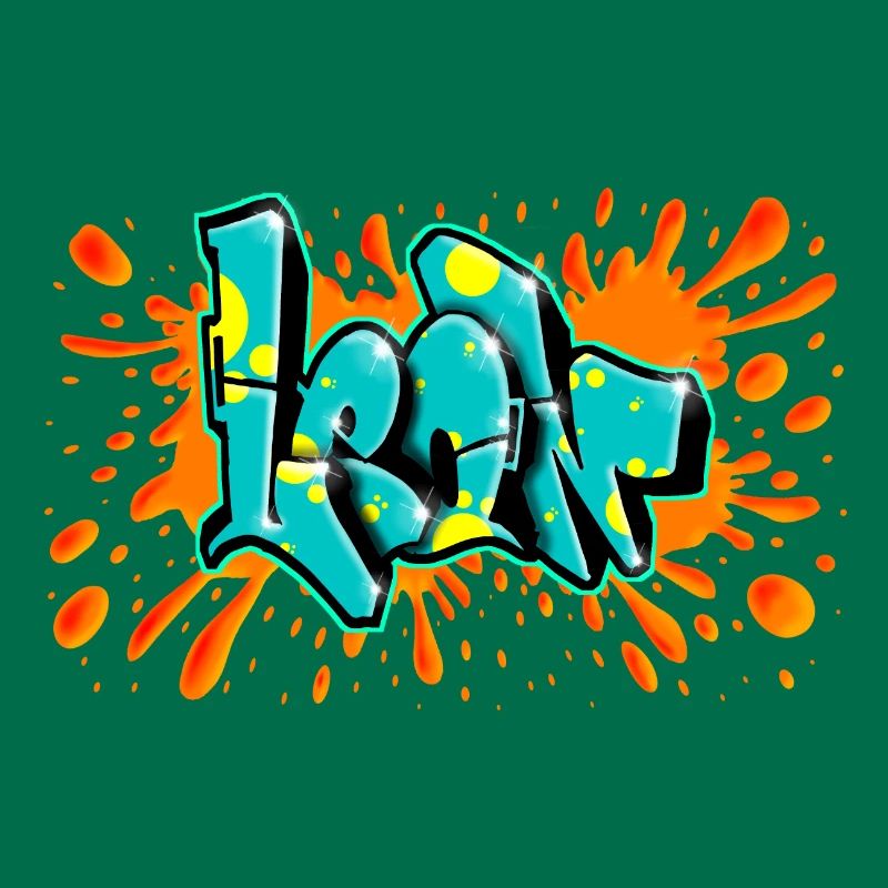 Léon graffiti splash rouge imprimable sur tout