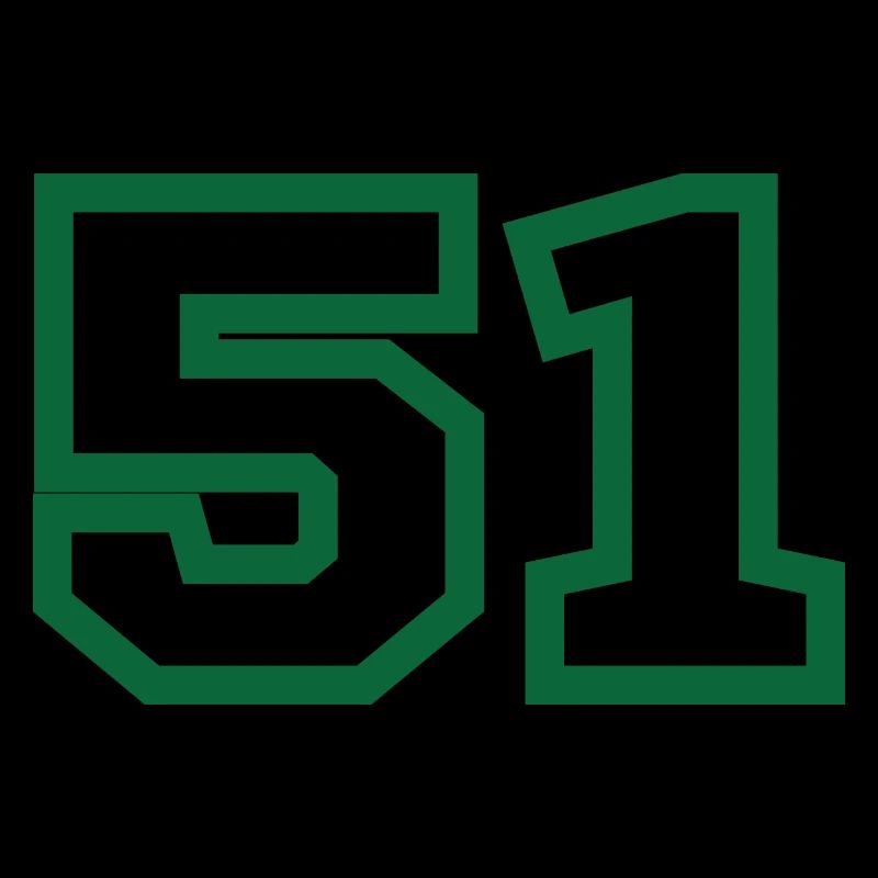 Numéro 51 sport vert