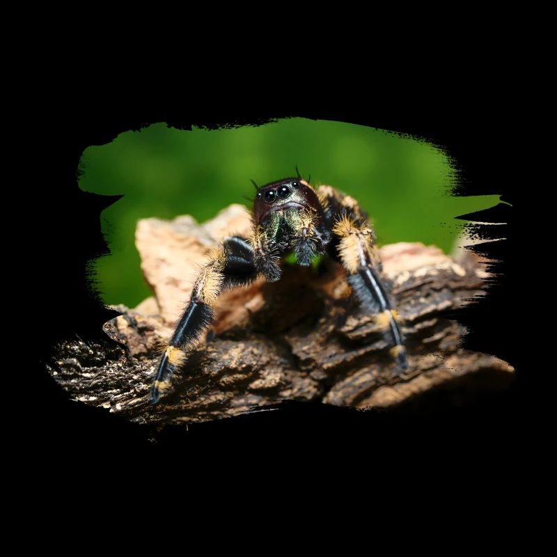 phidippus otiosus jumping spider, spring spinne