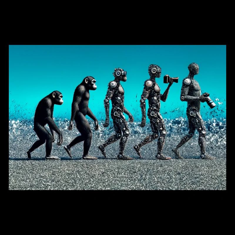 Photographer evolution: from monkey to AI photographer