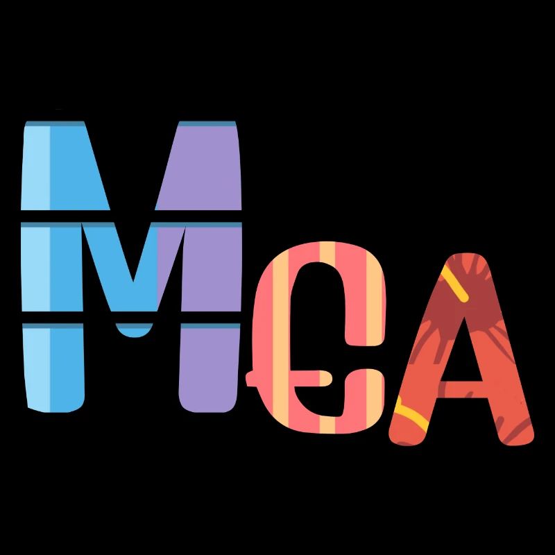 Mea name pastel text colorful
