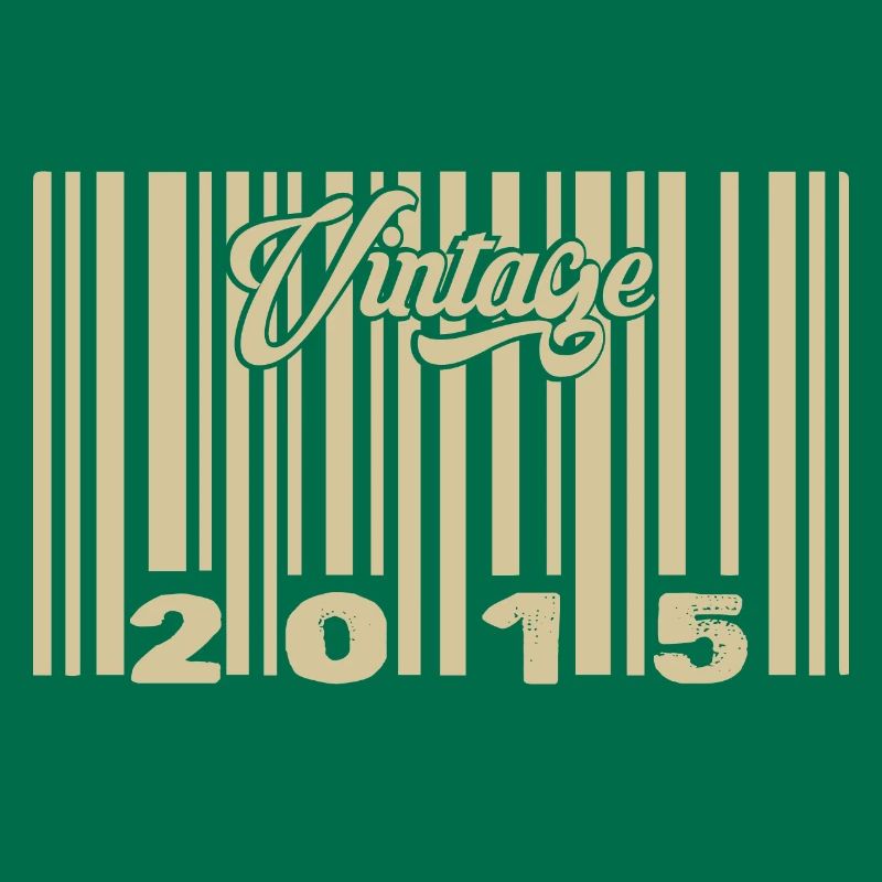vintage 2015 Code barre 2015: Année 2025.