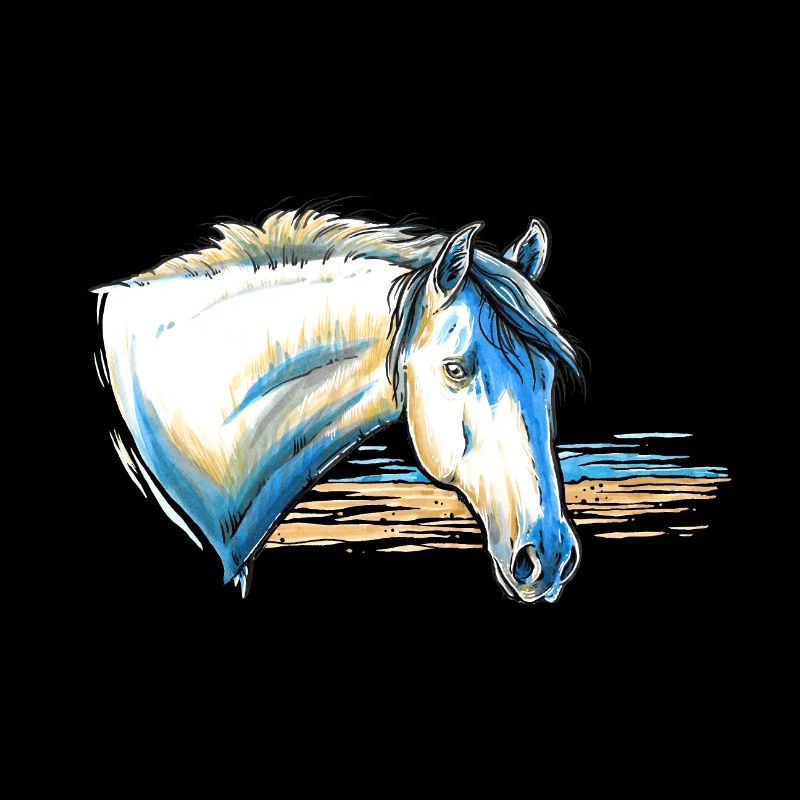 Camargue Pferd Portrait