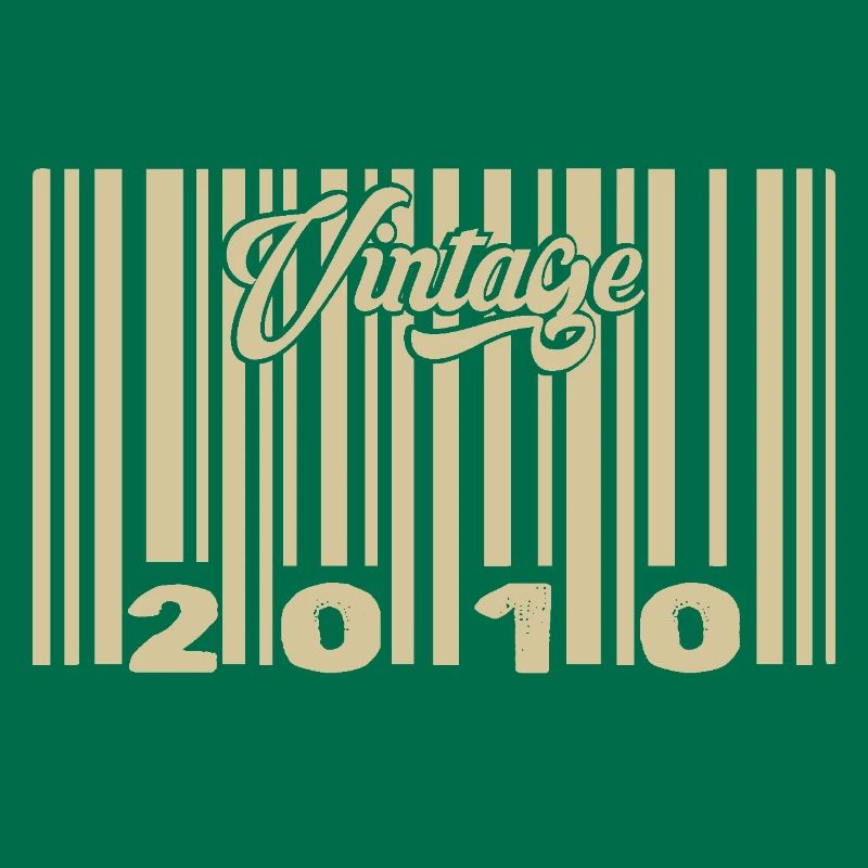 vintage 2010 Code barre 2010: Année 2025.