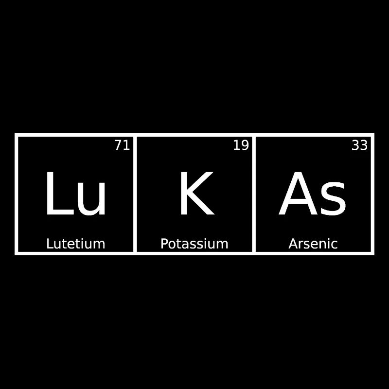 Lukas Nom Prénom Chimie Tableau périodique Éléments