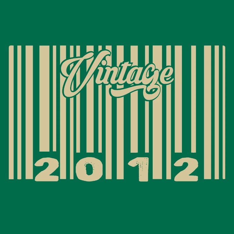 vintage 2012 Code barre 2012: Année 2025.