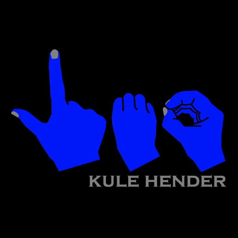 Löwe mit blauer Farbe