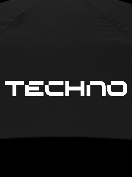 techno futuristic logo