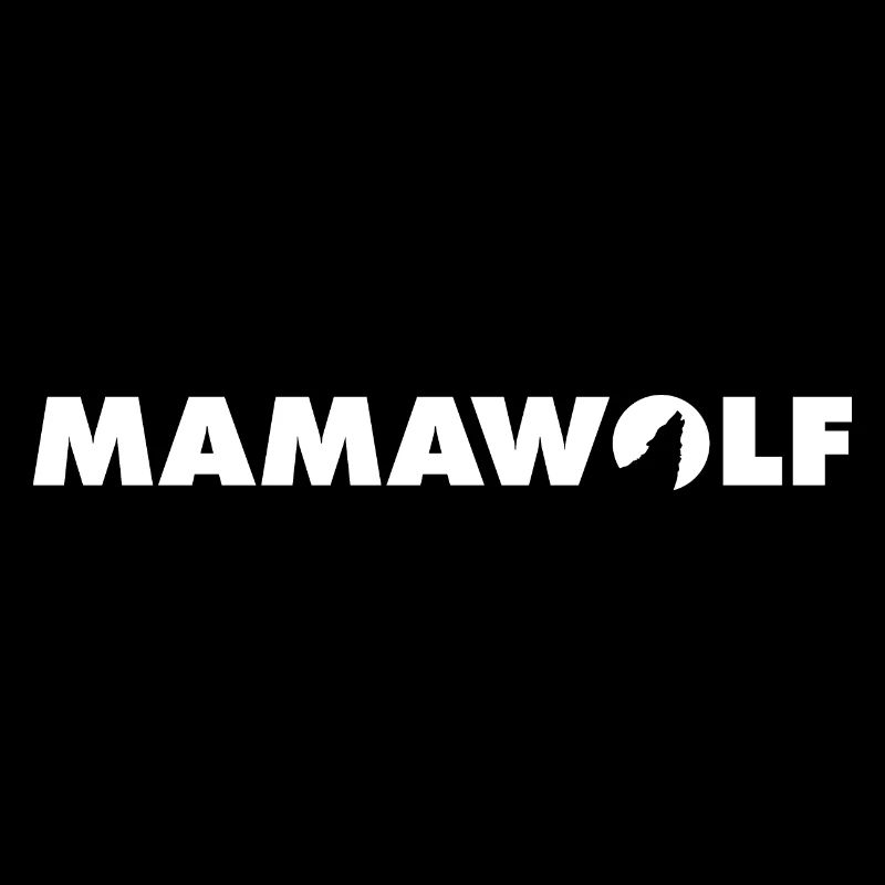 Mamawolf white lettering