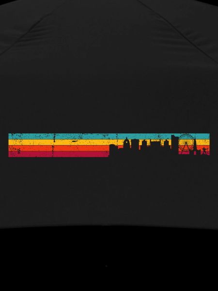 Silhouette rétro Skyline Sunset