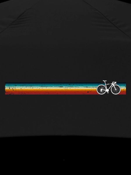 Rainbow Stripe Bicycle Silhouette