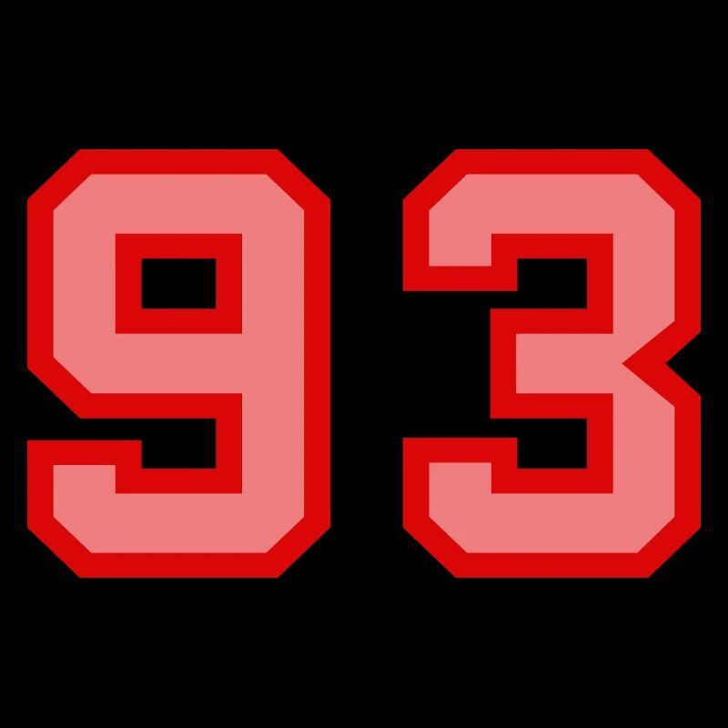 Cool Retro Retrostyle Jersey Number Back Number