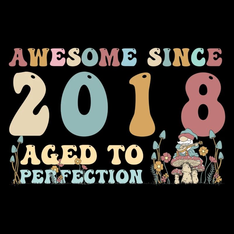 Awesome since 2018 - 5th Birthday - 2023 Groovy