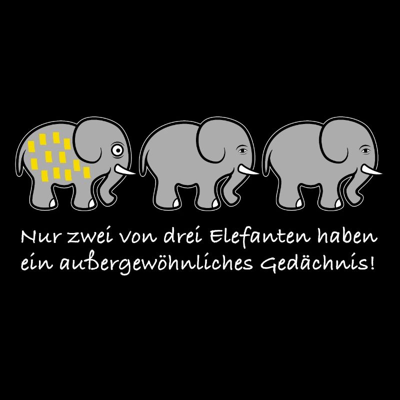 Elefant Gedächnis Spruch lustig