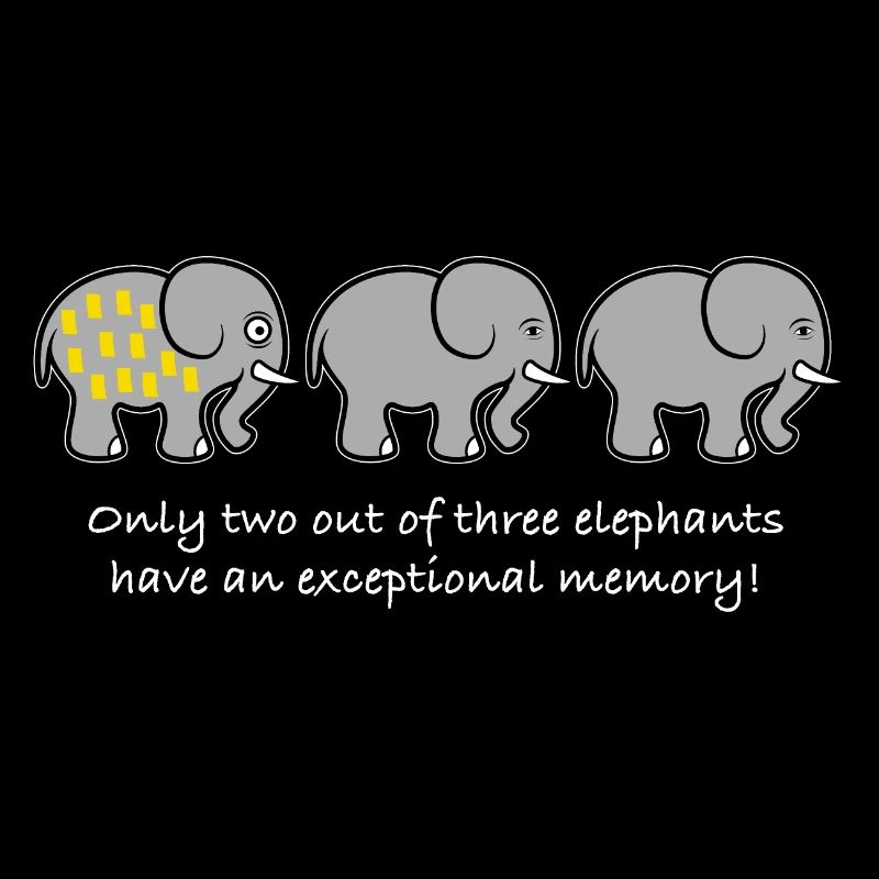 Elefant Gedächnis Spruch lustig