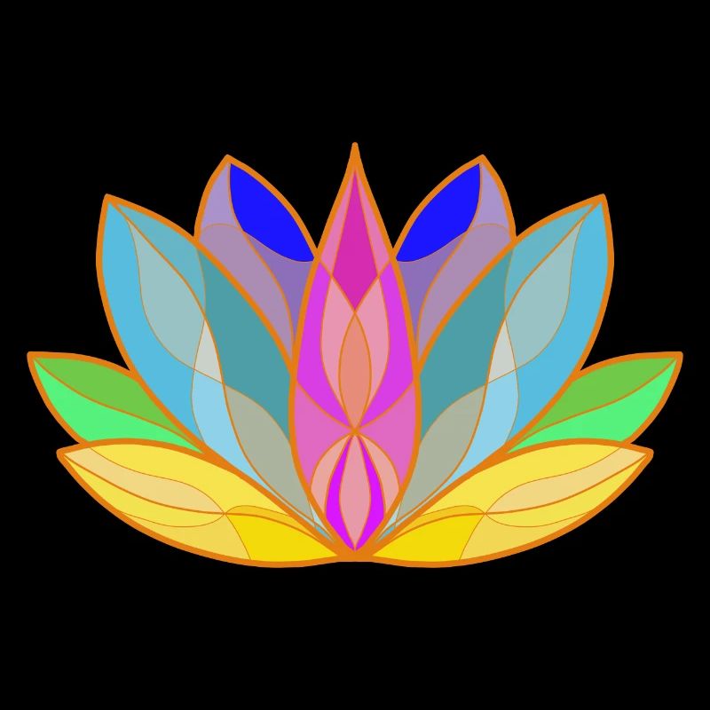 Blühendes Lotus Mandala Design