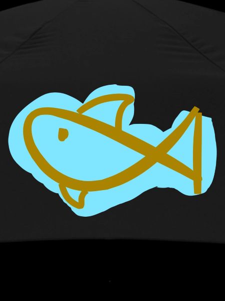 Small stylized shark