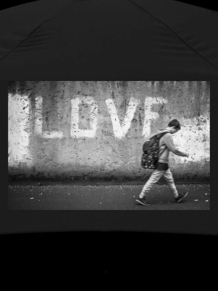 Schoolboy with backpack