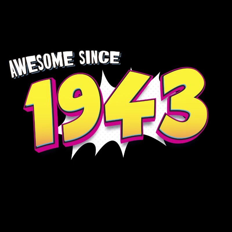 Retro 80. Geburtstag im Pop-Art-Comic-Stil