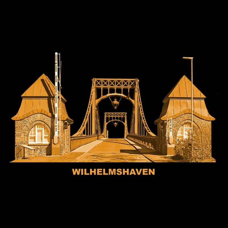 Pont de Wilhelmshaven Mer du Nord Basse-Saxe