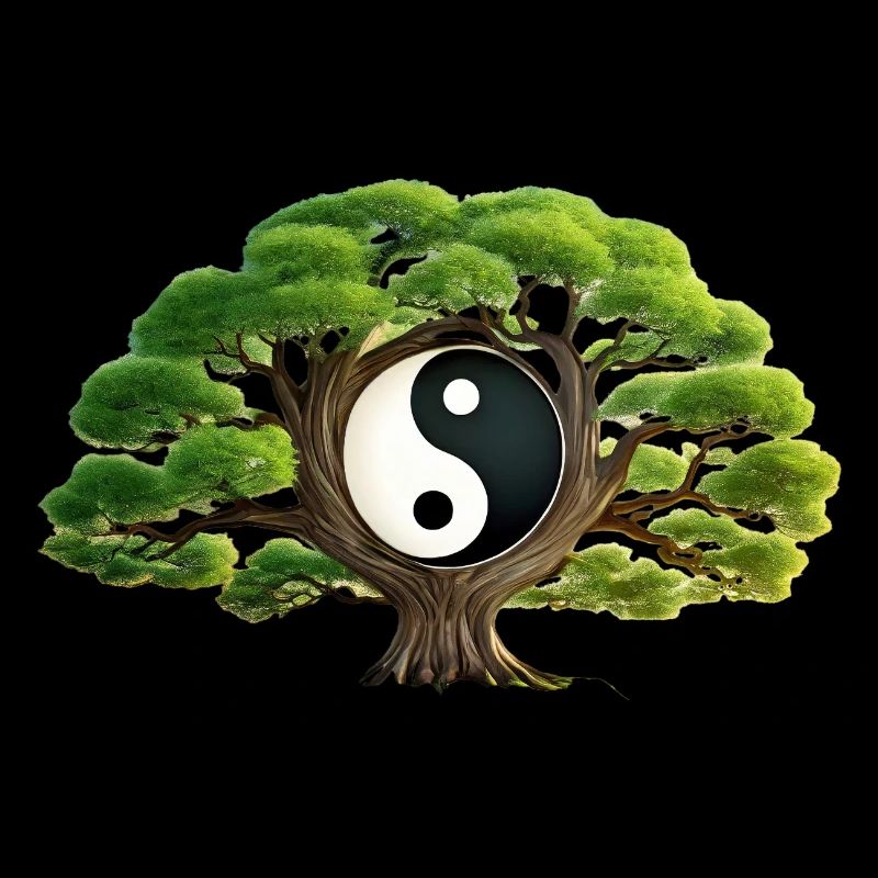 Yin and Yang Zen Tree