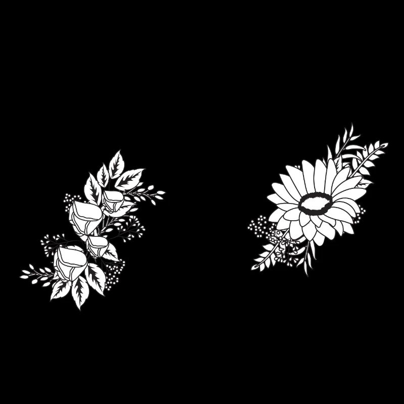 Nummer 73 Schwarze Blumen - 73. Blumengeburtstag