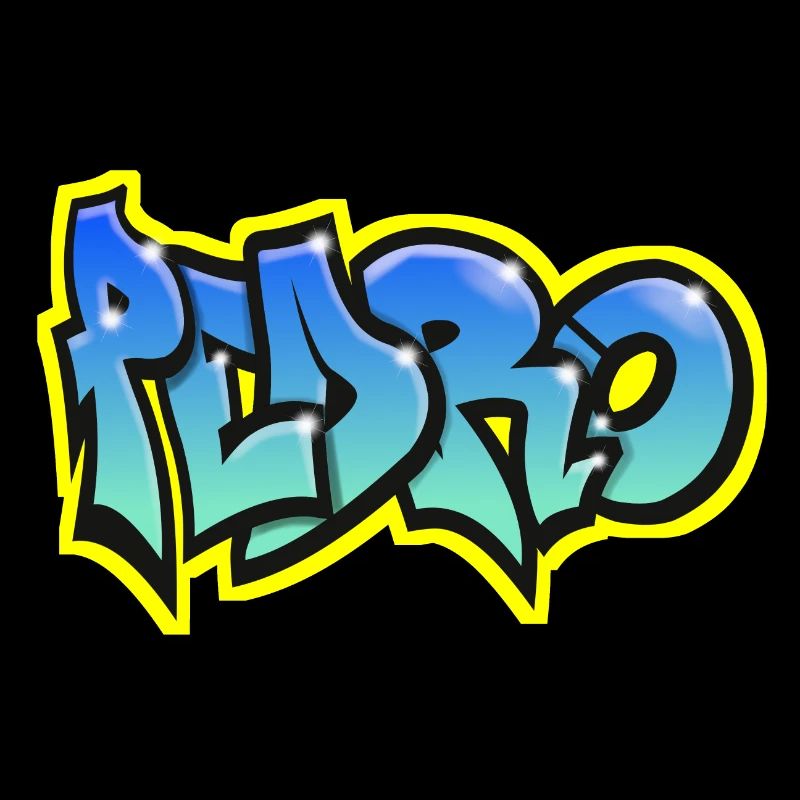 PEDRO GRAFFITI NAME PRINT Pedro Vorname