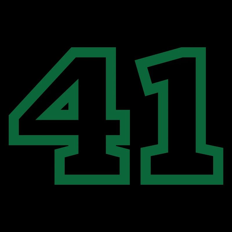 Number 41 green sport