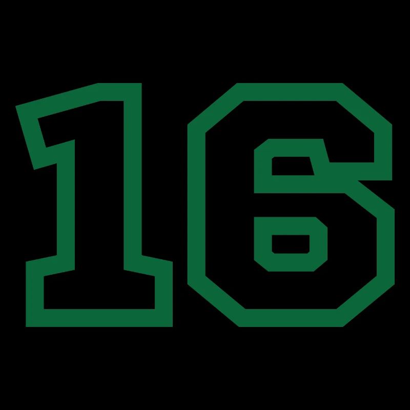 Number 16 green sport