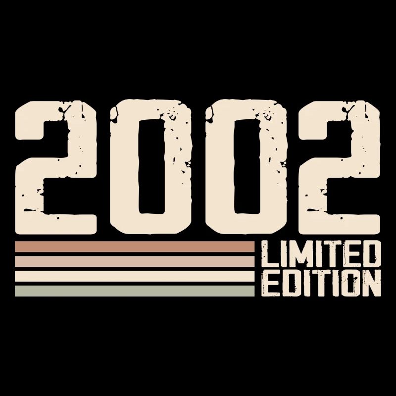 2002 Millésime 2002 Anniversaire 2002 Rétro 2002