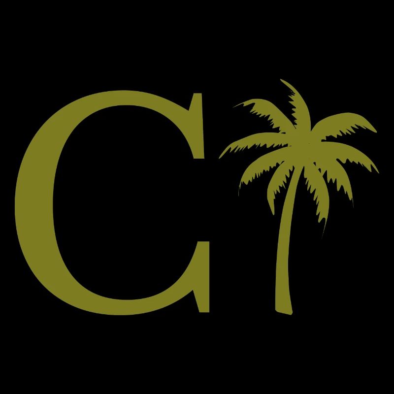 Lettre c vert Palm
