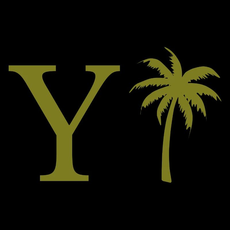 Lettre y vert Palm