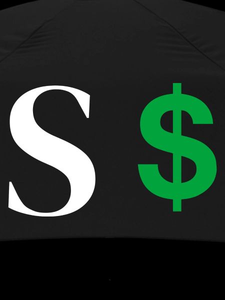 Letter s dollar