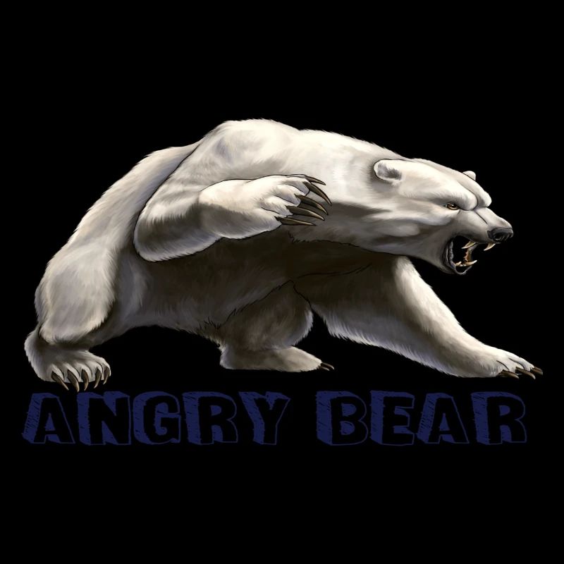 Angry bear , bear