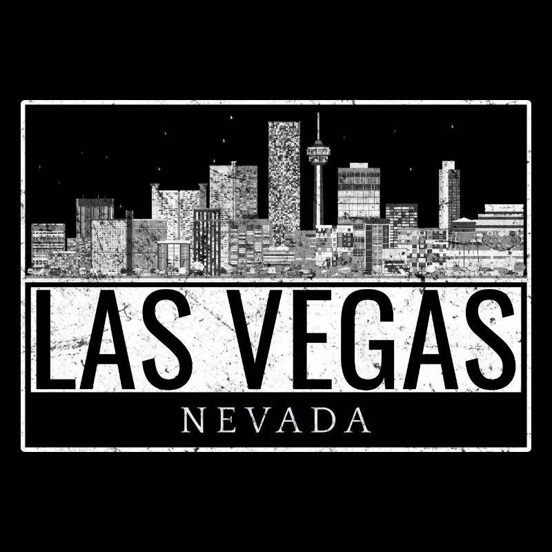 Las Vegas Skyline Noir Blanc