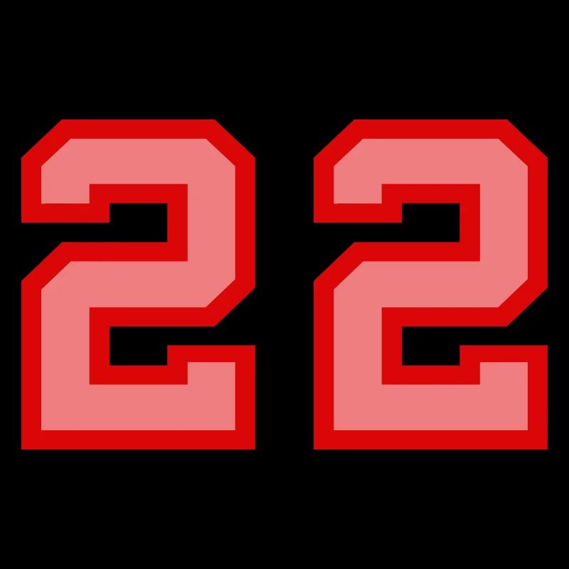 Cool Retro Retrostyle Jersey Number Back Number
