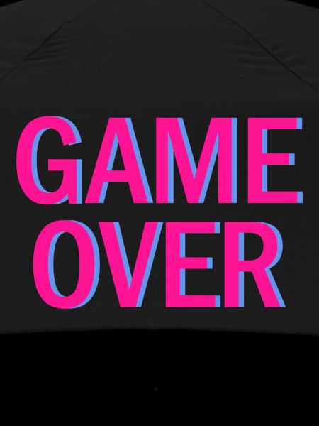 Game Over Neon Arcade Vibe