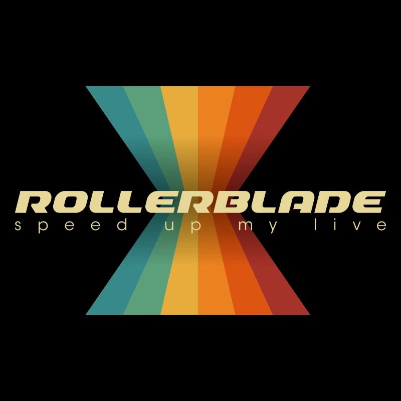 Rollerblade coloré des années 80