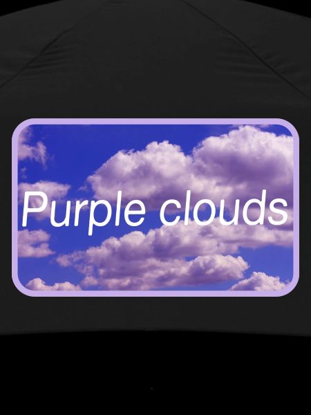 Nuages violets