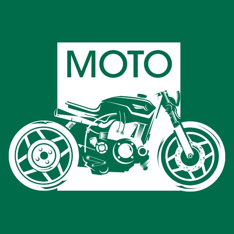 Moto Graphic Garage Custom Workshop Biker Motorcycle