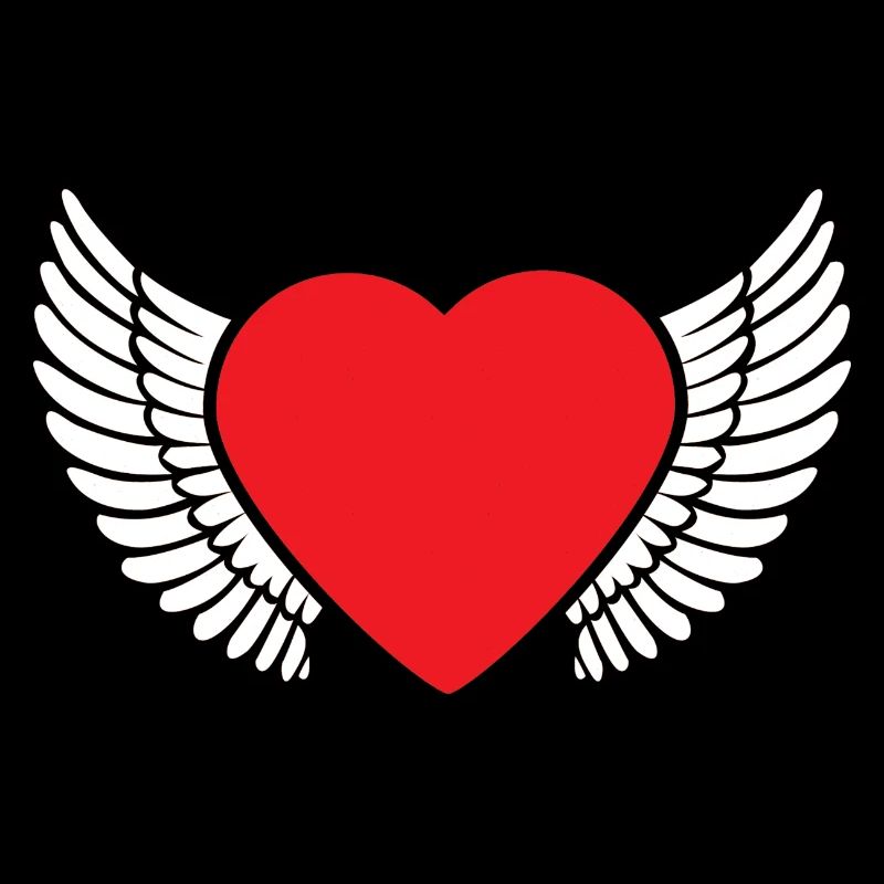 Ailes, coeurs, coeurs, amour, Saint-Valentin, Saint-Valentin