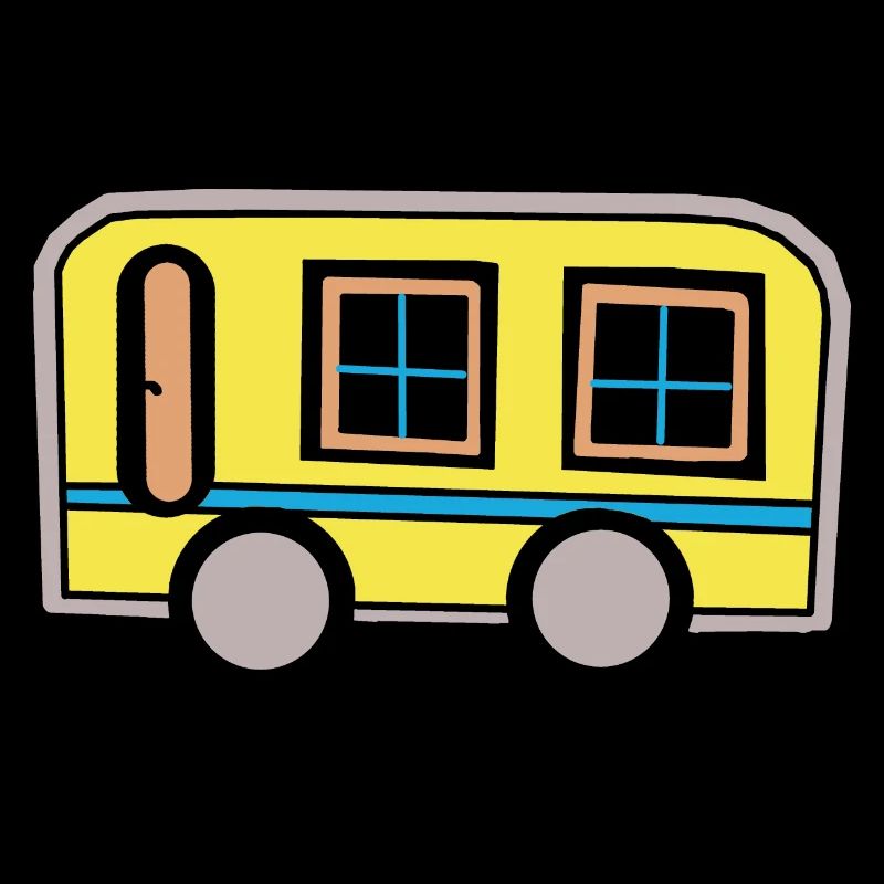 Caravan Motorhome Camping Retro 80s