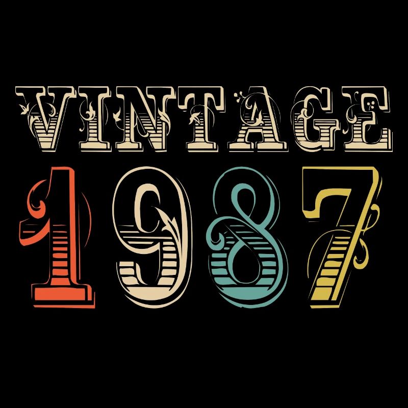 Vintage 1987- 37th birthday - 37 years old