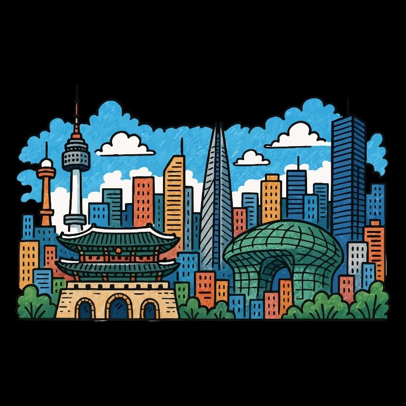 Seoul City, Corée du Sud