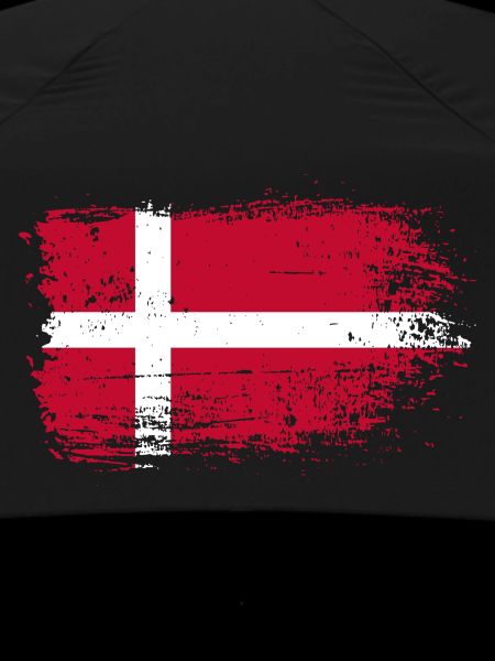 Grunge Danish Flag Print